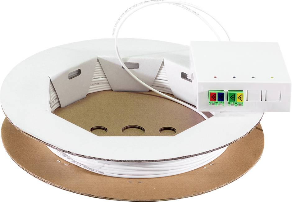 Оптоволоконний кабель LogiLink FB4LC60 60 м білого кольору