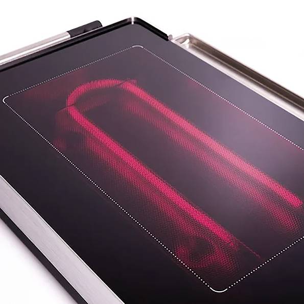 Настільний гриль Korona з безступінчастим регулятором температури, сріблястий, чорний