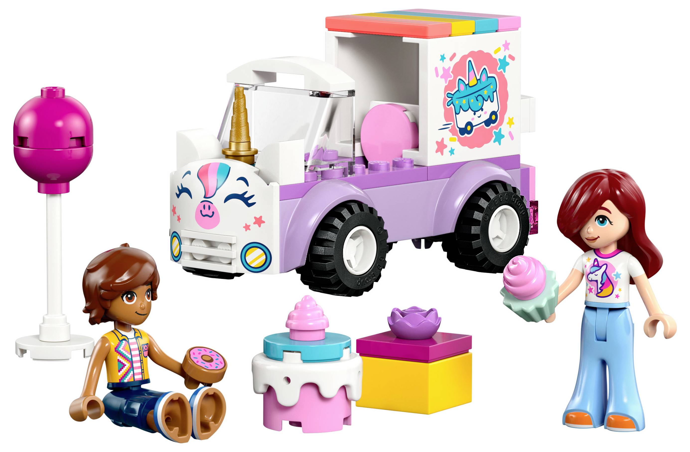 Іграшкова машинка LEGO® FRIENDS 42675 Вантажівка доставки з тортом у формі єдинорога (42675)