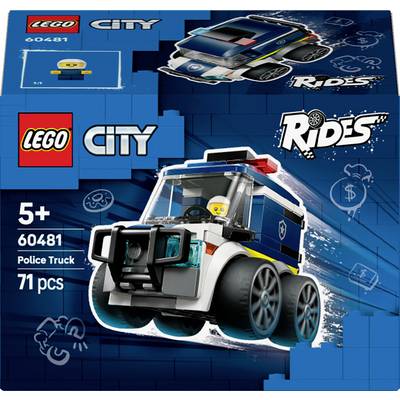 Zestaw Lego City Policyjny Samochód 60481 z zabawkowym samochodem policyjnym, zawierający 71 elementów. Odpowiedni dla dzieci w wieku 5 lat i starszych.