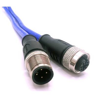 Mueller Electric C4AC81M005 Złącze czujnika/aktuatora M12 złącze męskie proste, złącze żeńskie proste 5 m Ilość pinów: 4-0