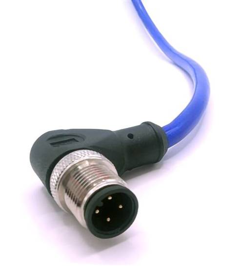 Mueller Electric C4B81M005 Роз'єм датчика/виконавчого елемента Кутовий роз'єм M12 чоловічий 5 м Кількість контактів: 4 1 шт.