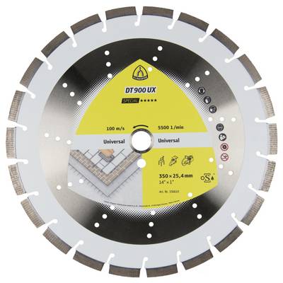 Klingspor 336609 DT 900 UX Special Tarcza tnąca diamentowa Średnica 300 mm Średnica otworu 25.4 mm Beton, uniwersalny, M-0