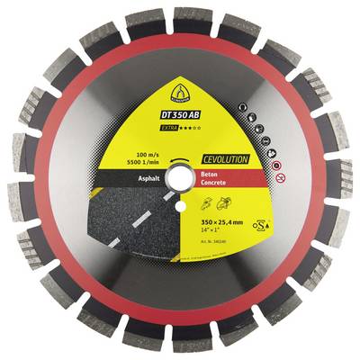 Klingspor 353717 DT 350 AB Extra CEVOLUTION Tarcza tnąca diamentowa Średnica 450 mm Średnica otworu 25.4 mm asfalt, beto-0