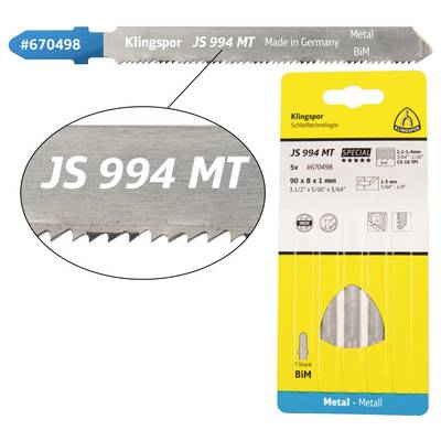 Brzeszczot do wyrzynarki Klingspor JS 994 MT Special 670498 5 szt.-0