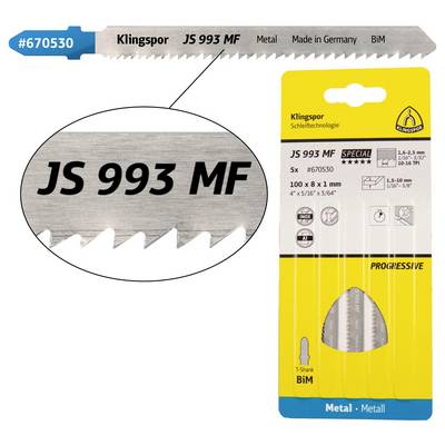 Brzeszczot do wyrzynarki Klingspor JS 993 MF Special 670530 5 szt.-0