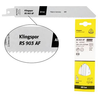 Brzeszczot do piły szablastej Klingspor 670432 5 szt.-0