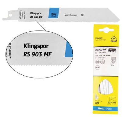 Brzeszczot do piły szablastej Klingspor 670415 5 szt.-0