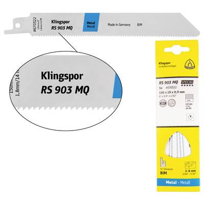 Brzeszczot do piły szablastej Klingspor 670429 5 szt.-0