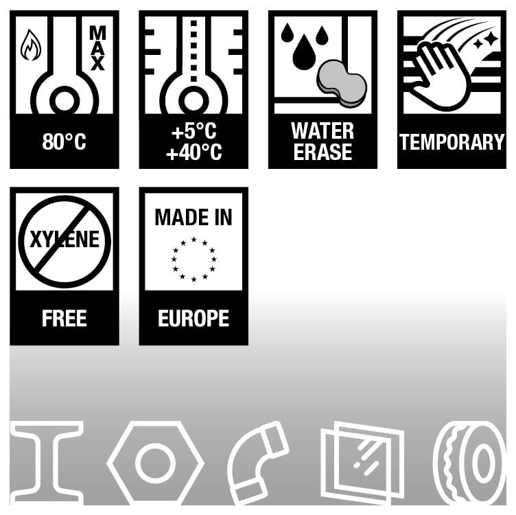 Markal PAINT-RITER+ ВОДОСТИРАЛЬНИЙ SL130 31200226 Фарба-маркер жовтий (флуоресцентний) 4 мм