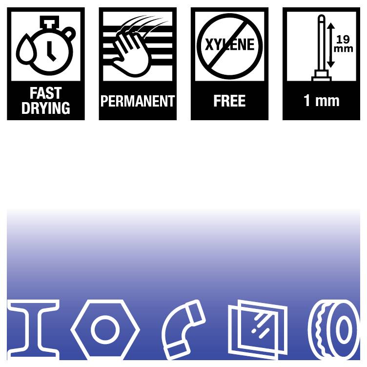 Marker permanentny Markal DURA-INK NEEDLE NOSE-2
