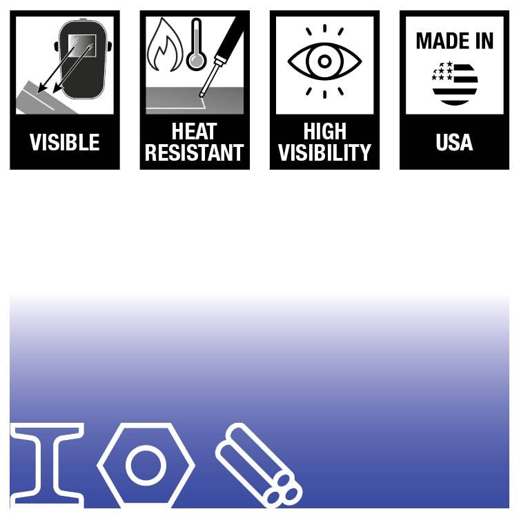 Зварювальний маркер Markal WELD-RITER 22219 червоний, срібний