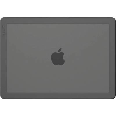 Szary tablet w ochronnym etui z logo Apple pośrodku.