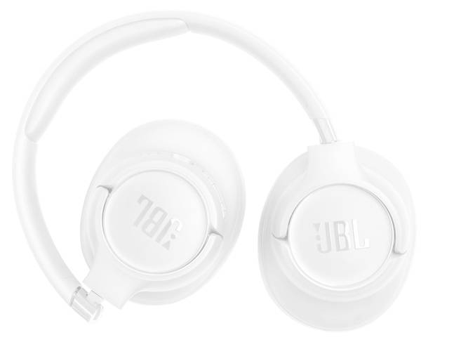 Бездротові накладні навушники JBL Tune 730BT, Bluetooth білі, складаються, регулятор гучності