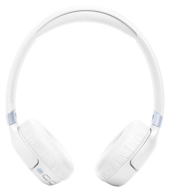 Бездротові накладні навушники JBL Tune 680 NC, Bluetooth, стереокабель, білий колір, регулювання гучності, вимкнення мікрофона Hi-