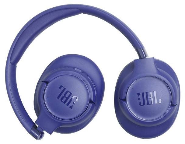 Бездротові Bluetooth-навушники JBL Tune 780, накладні, стереокабель, синє шумопоглинання, шумозаглушення мікрофона, складні, регул