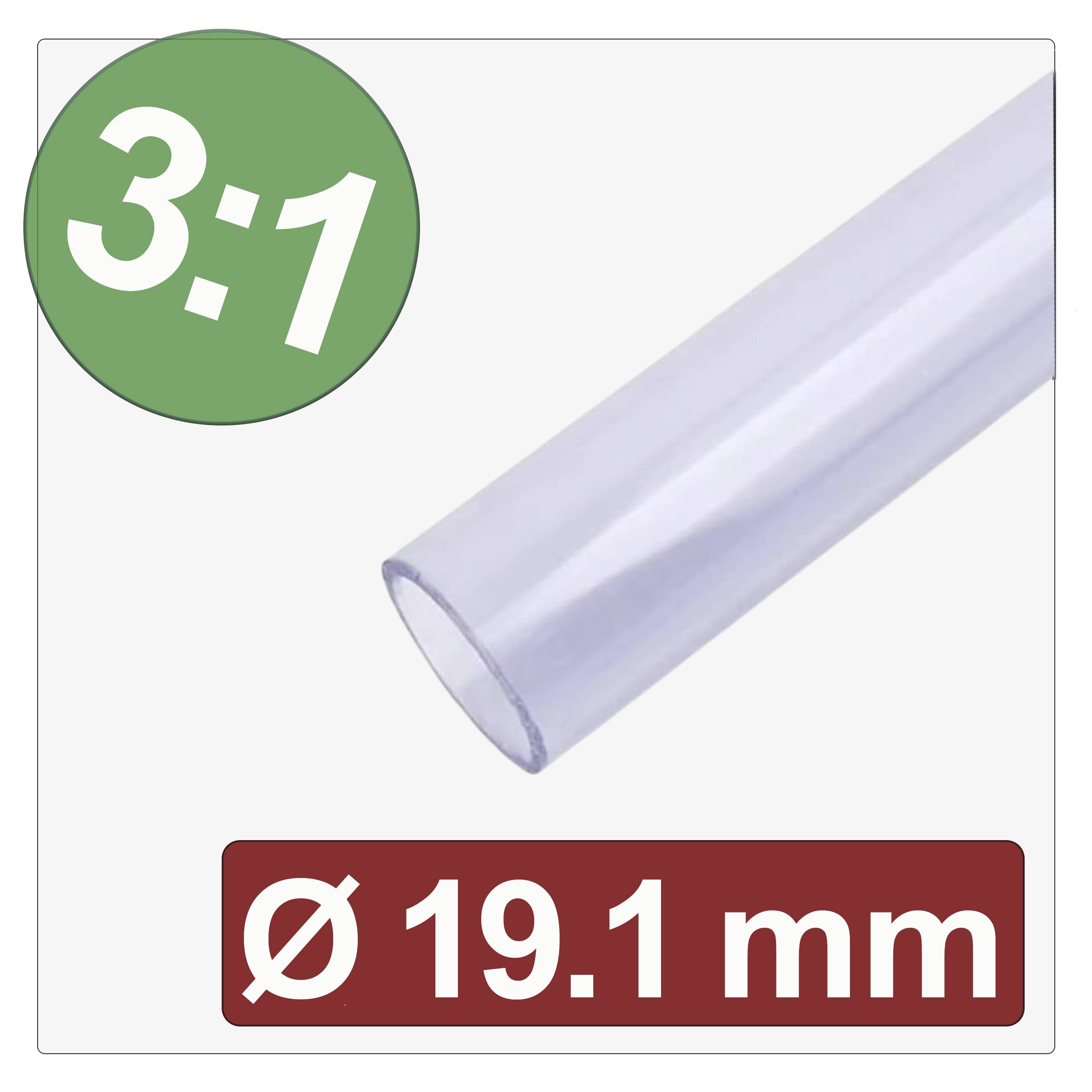 Термоусадочная трубка Quadrios 25CA647 с клеем 25CA647, соотношение 3:1, от 19,1 мм до 6,4 мм, 1 м