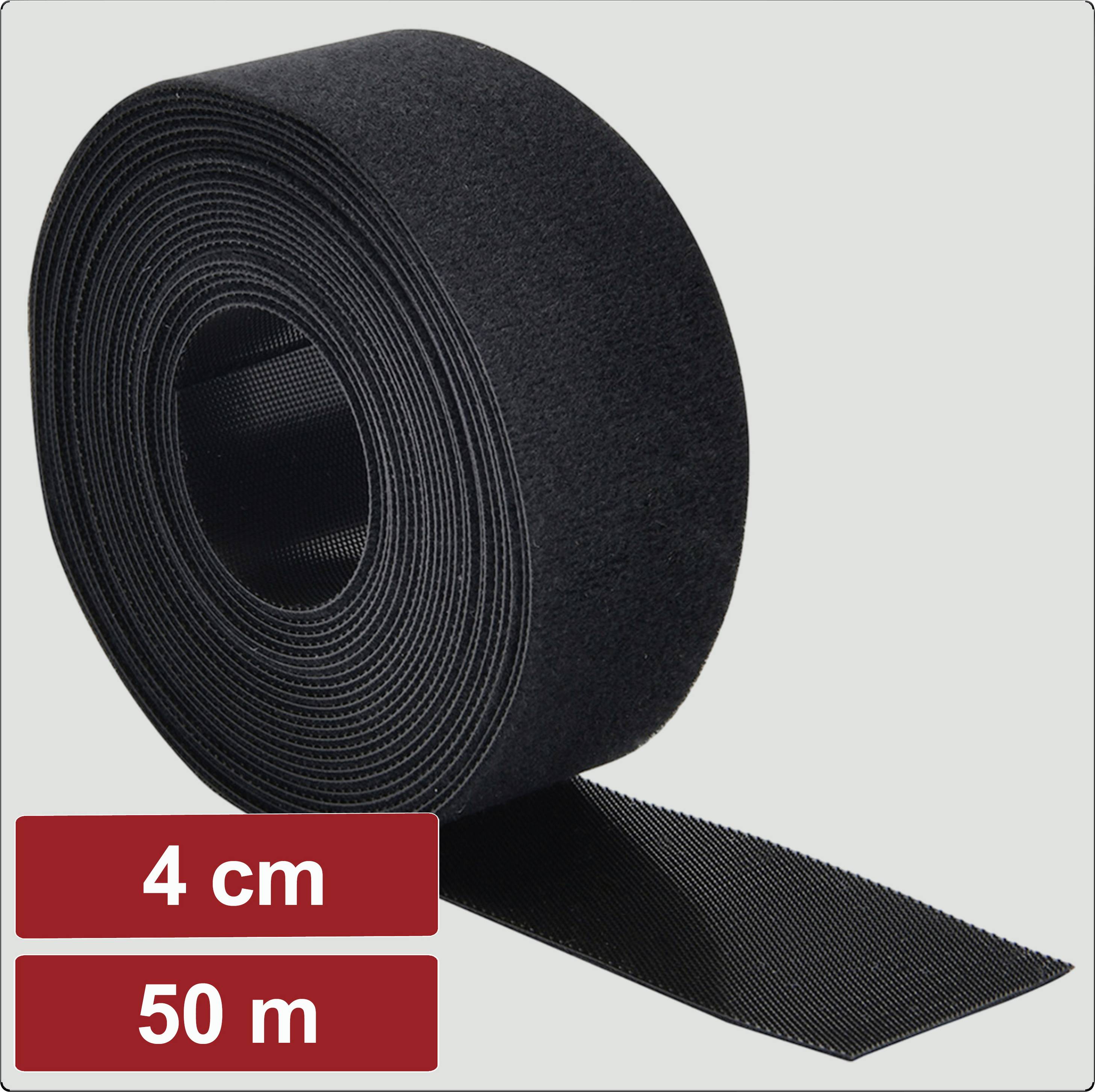 Клейка стрічка Velcro для гаража електроніки EG25CA119 EG25CA119, (Д x Ш) 50 м x 4 см, 50 м