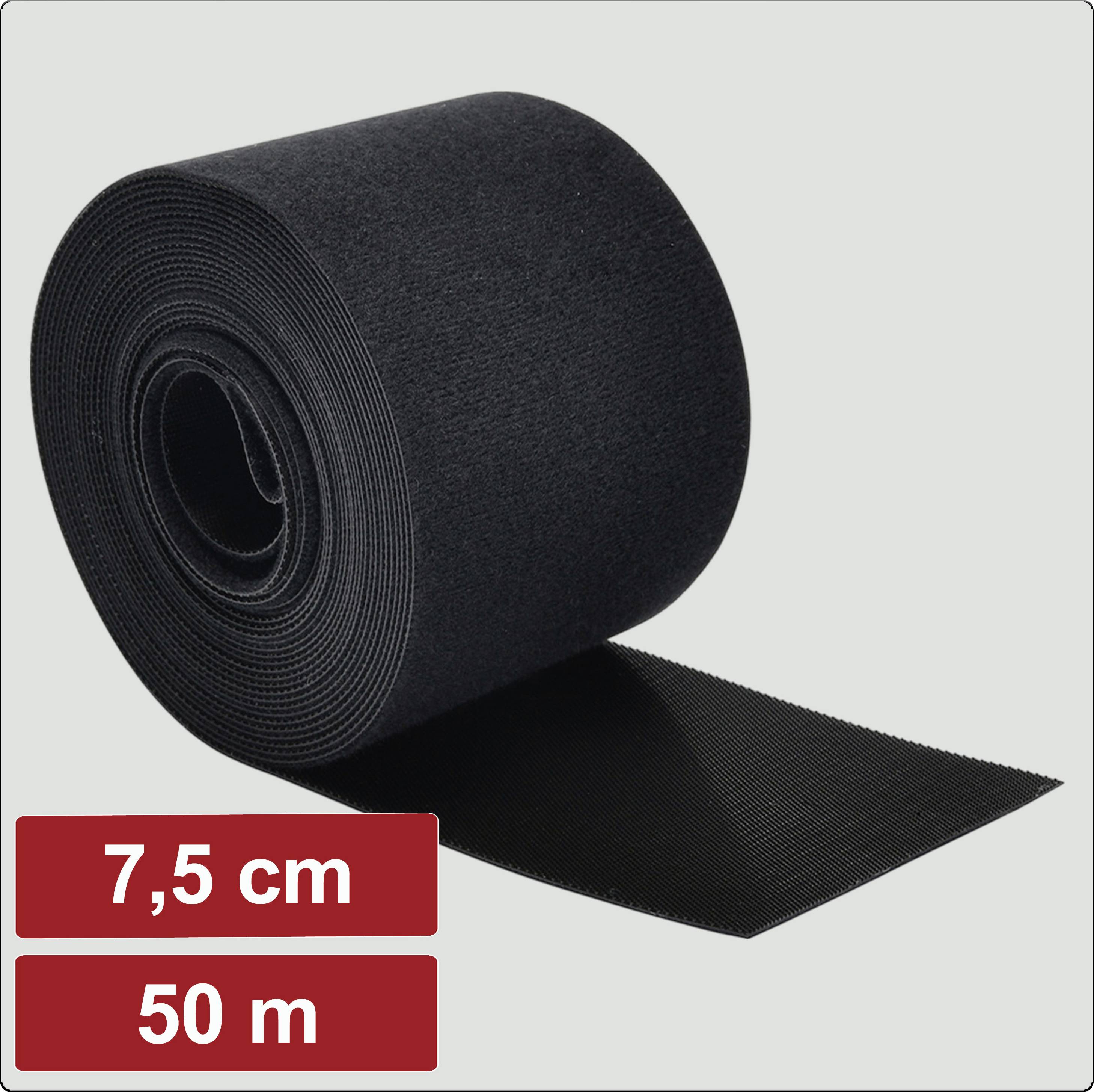 Клейка стрічка Velcro для гаража електроніки EG25CA121 EG25CA121, (Д x Ш) 50 м x 7,5 см, 50 м