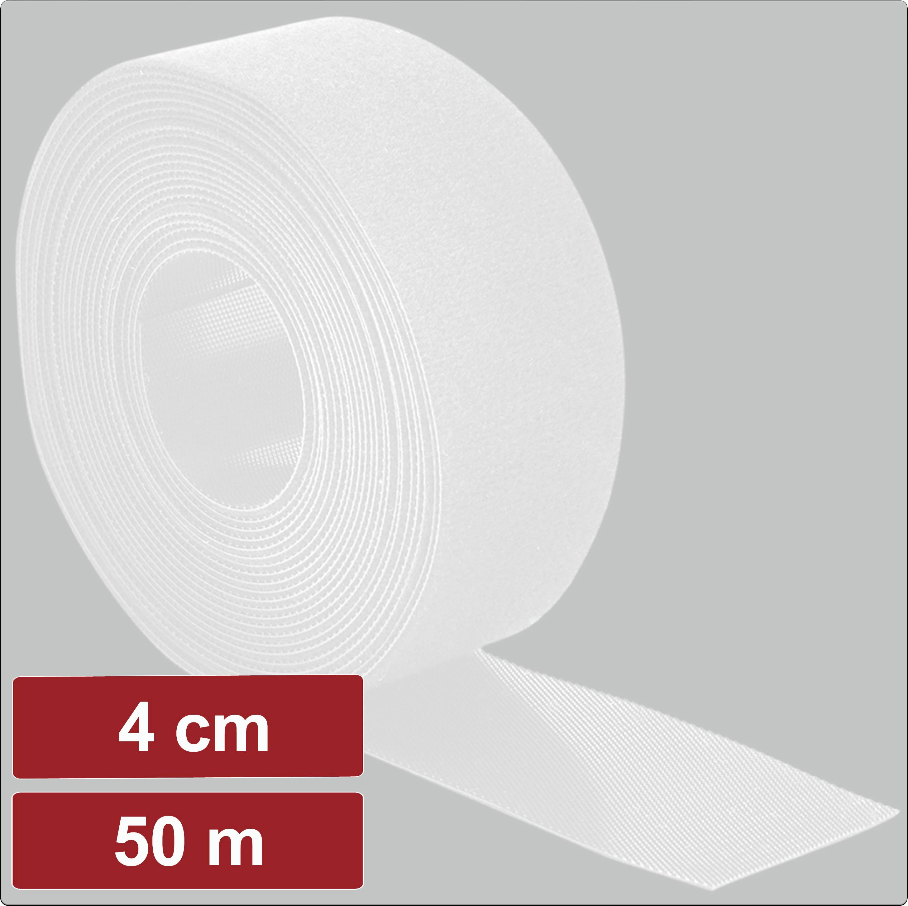 Клейка стрічка Velcro для гаража електроніки EG25CA126 EG25CA126, (Д x Ш) 50 м x 4 см, 50 м