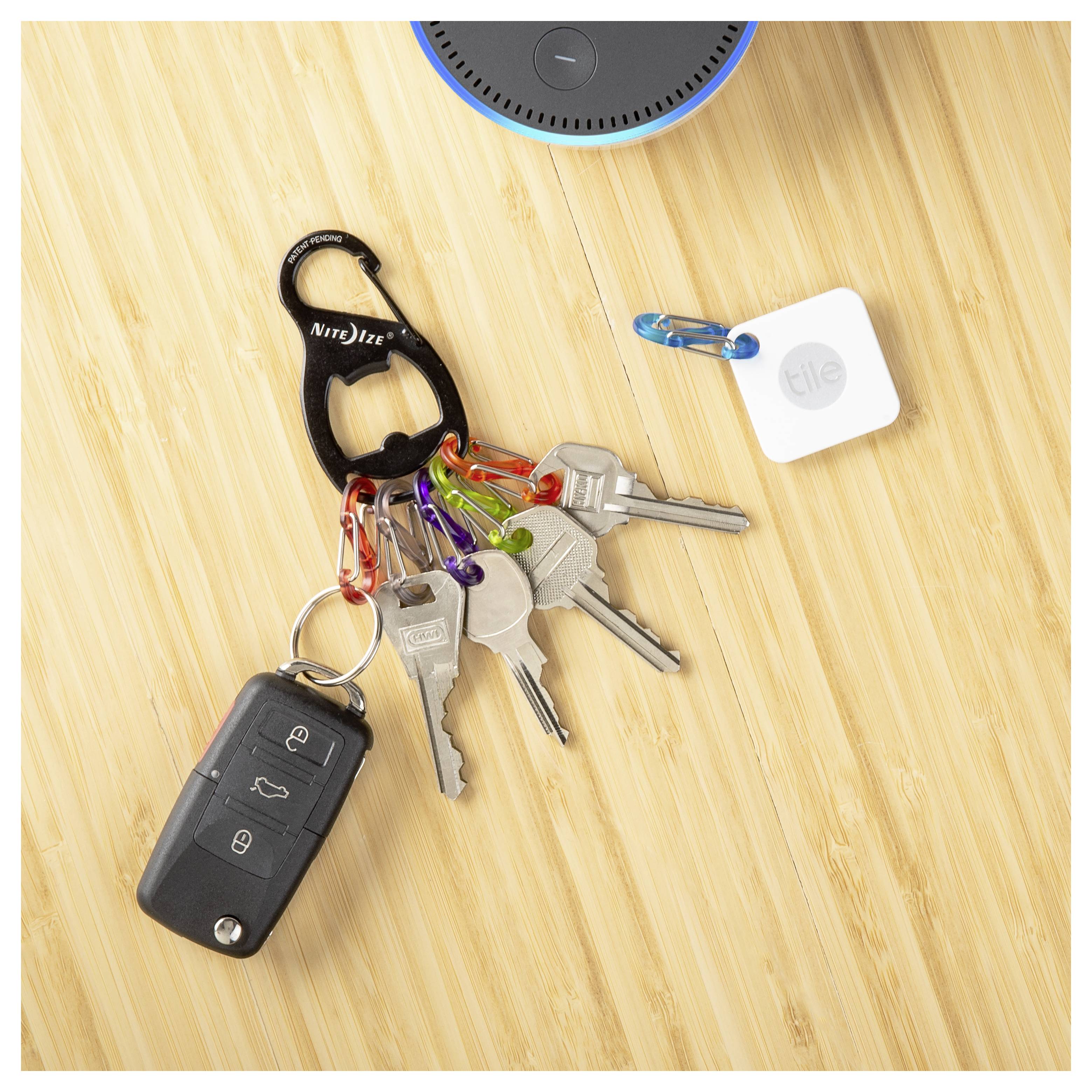 Брелок NITE Ize NI-KRB2-01-R6 черный, цветной, 1 шт.