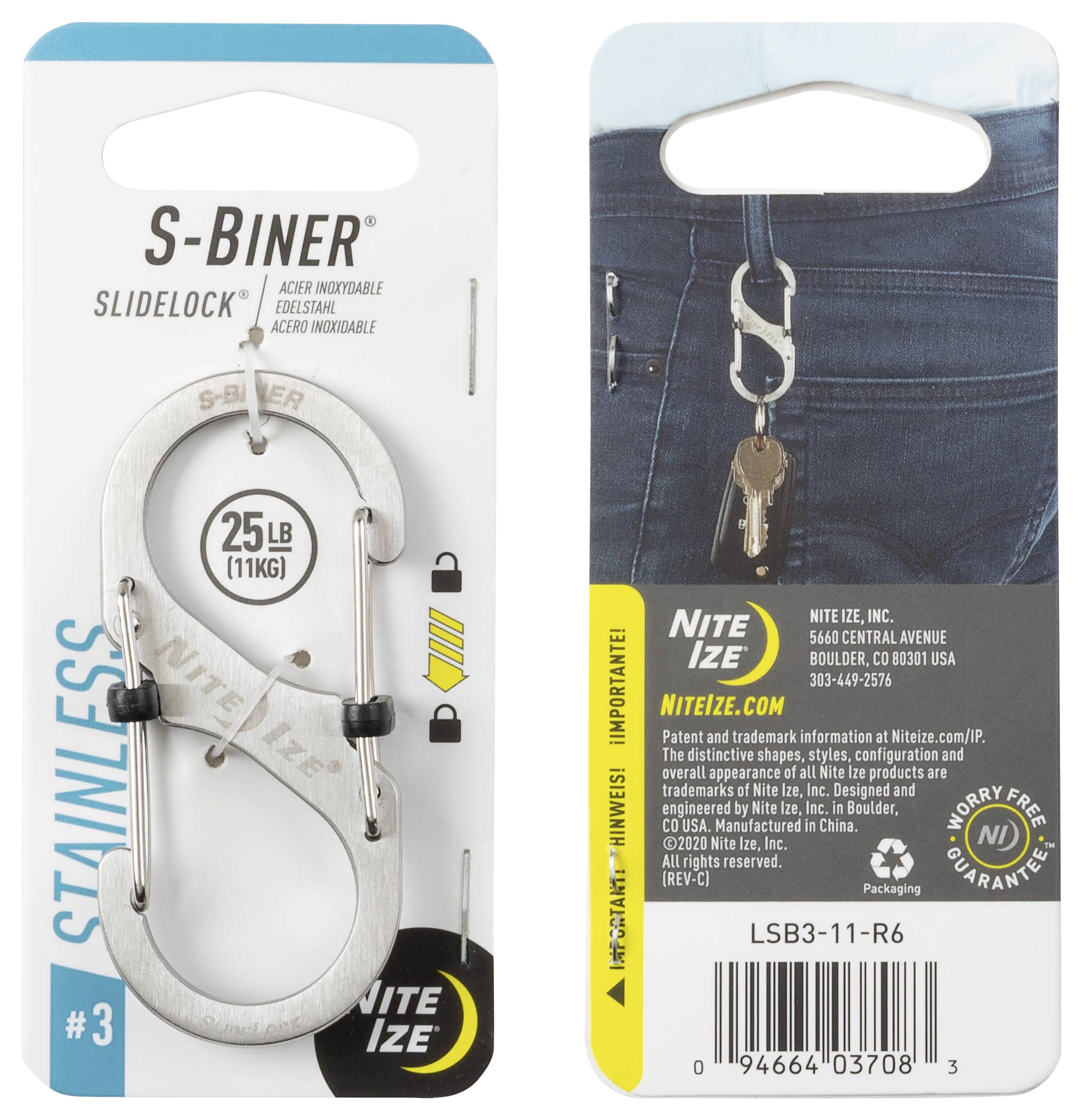 NITE Ize NI-LSB3-11-R6 67,97 мм x 30,09 мм x 6,83 мм 1 шт.