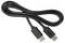 Czarny kabel z USB-C do Micro USB, skręcony, spoczywający na płaskiej powierzchni.