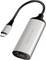 Adapter USB-C do Ethernet z metalicznym wykończeniem, oznaczony etykietą 'LogiLink', służący do podłączania urządzeń do sieci przewodowej.