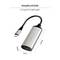'Adapter Ethernet z złączem USB-C, wysokość 7,75 mm, szerokość 2,7 cm, głębokość 1,54 cm. Opisywany jako kompaktowy i lekki z oznaczeniem marki LogiLink.'