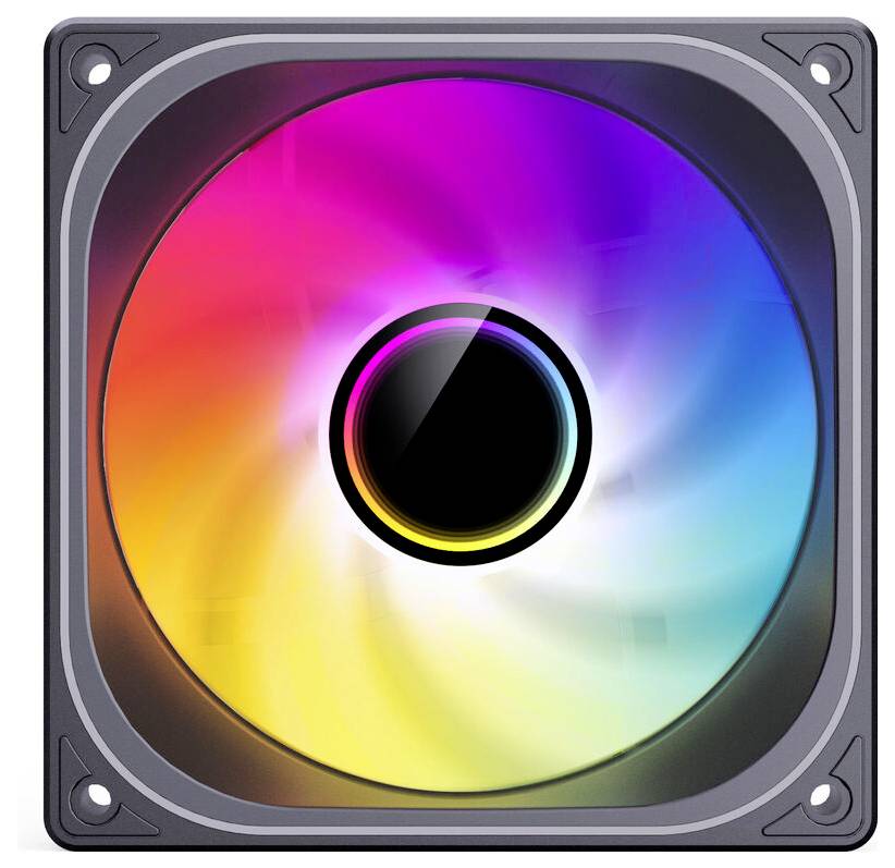 Вентилятор Jonsbo ZB-120 для корпусу ПК, чорний (Ш x В x Г) 120 x 28 x 120 мм