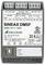 Urządzenie licznika elektrycznego oznaczone 'SINEAX DM5F' z różnymi portami wejścia/wyjścia, specyfikacjami napięcia/prądu oraz szczegółami produkcyjnymi.
