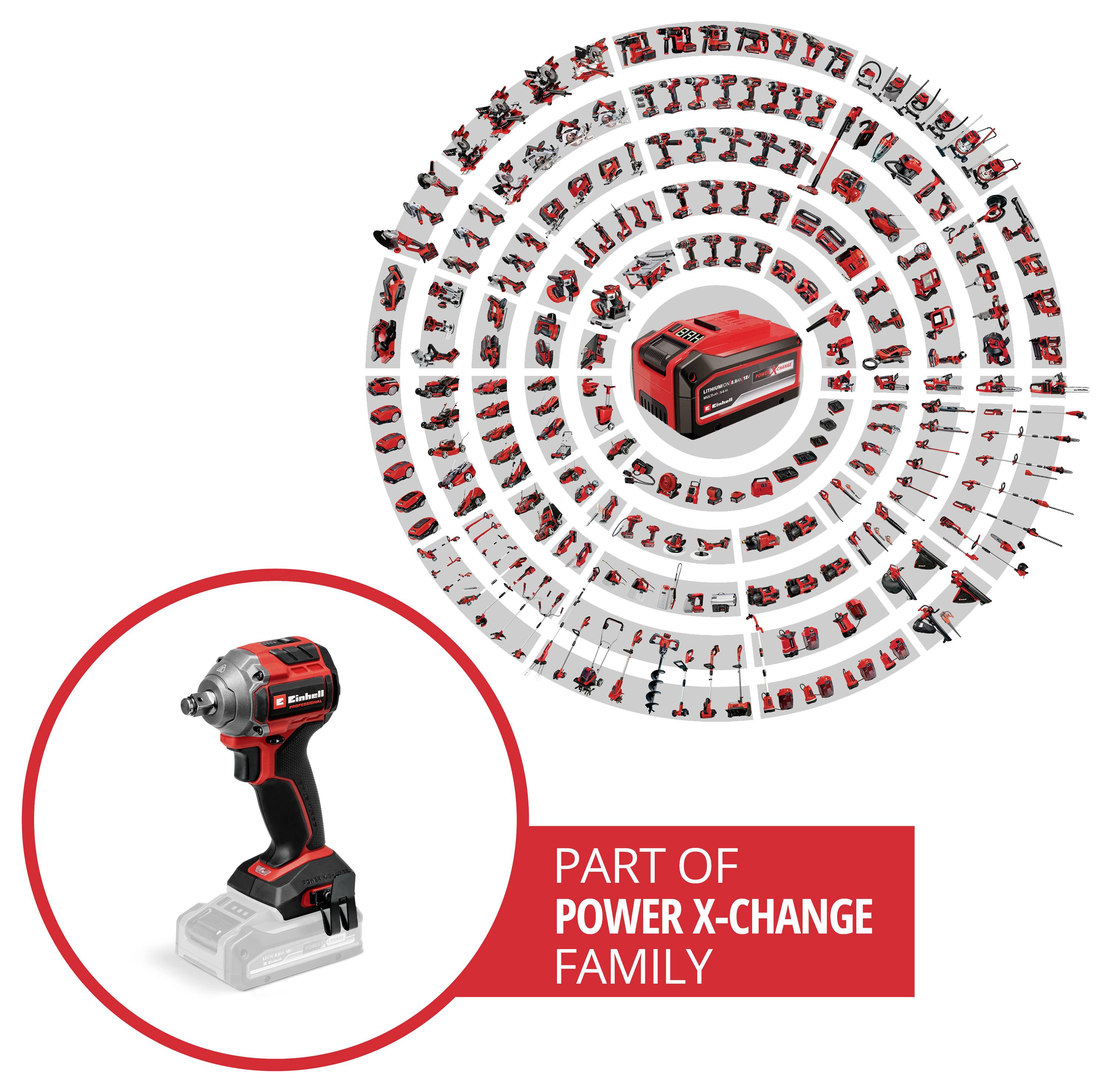 Einhell Professional TP-CW 18/260-C Li BL - Solo 4510090 Акумуляторний ударний гайковерт 18 В Кількість акумуляторів у комплекті 0