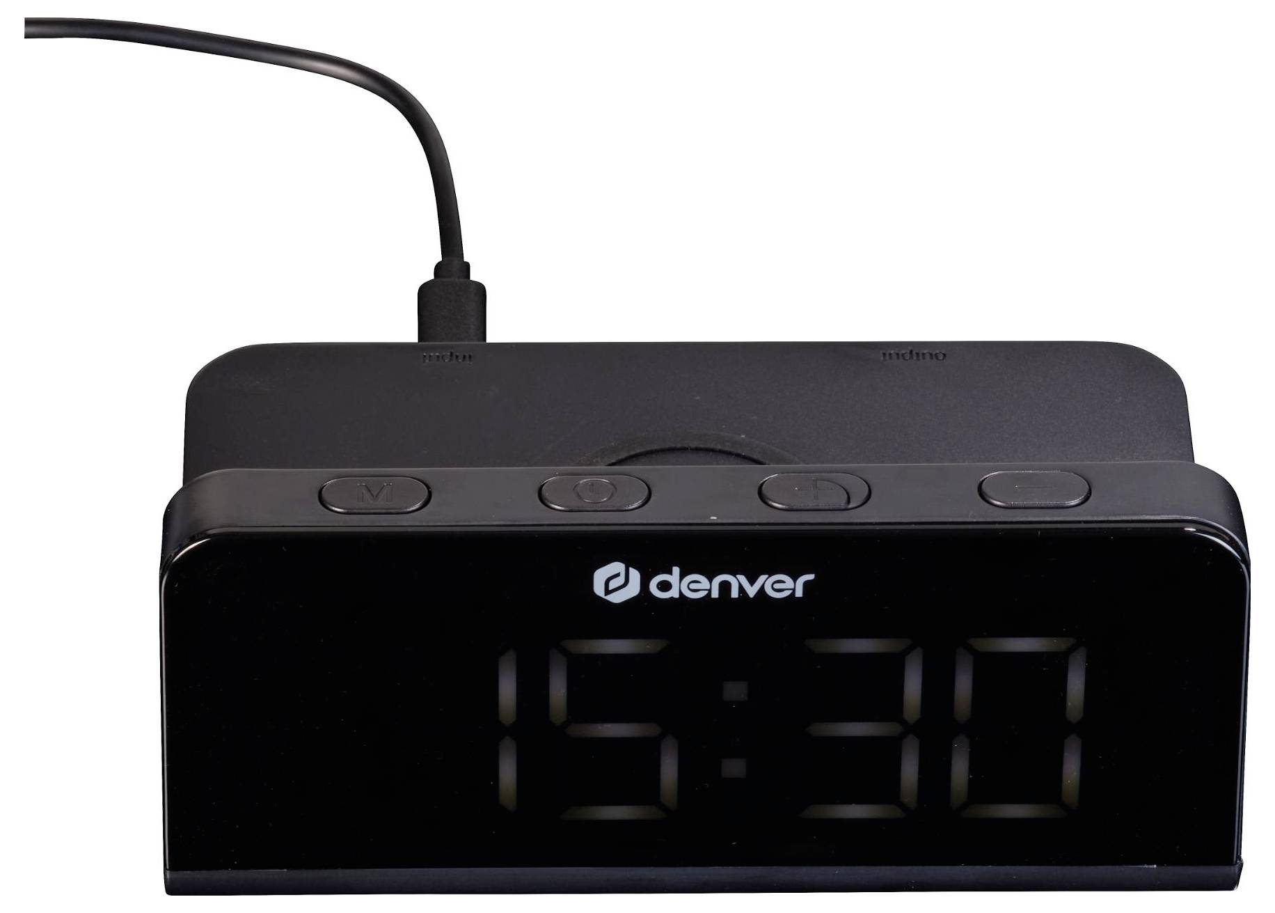 Будильник Denver ECQ-103MK2 111131300070, чорний