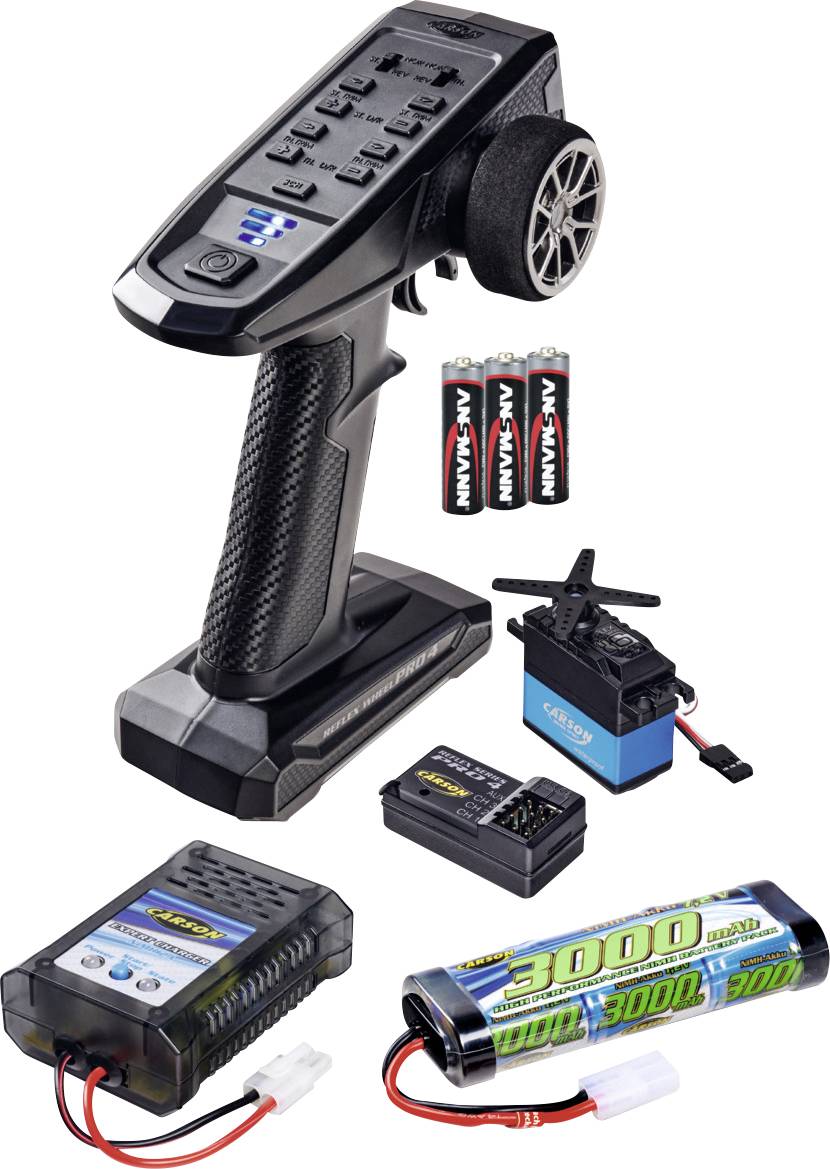 Набір для початківців Carson Modellsport FS 3K Reflex Wheel Pro 4 Pistol-Shot 2,4 ГГц Кількість каналів: 3