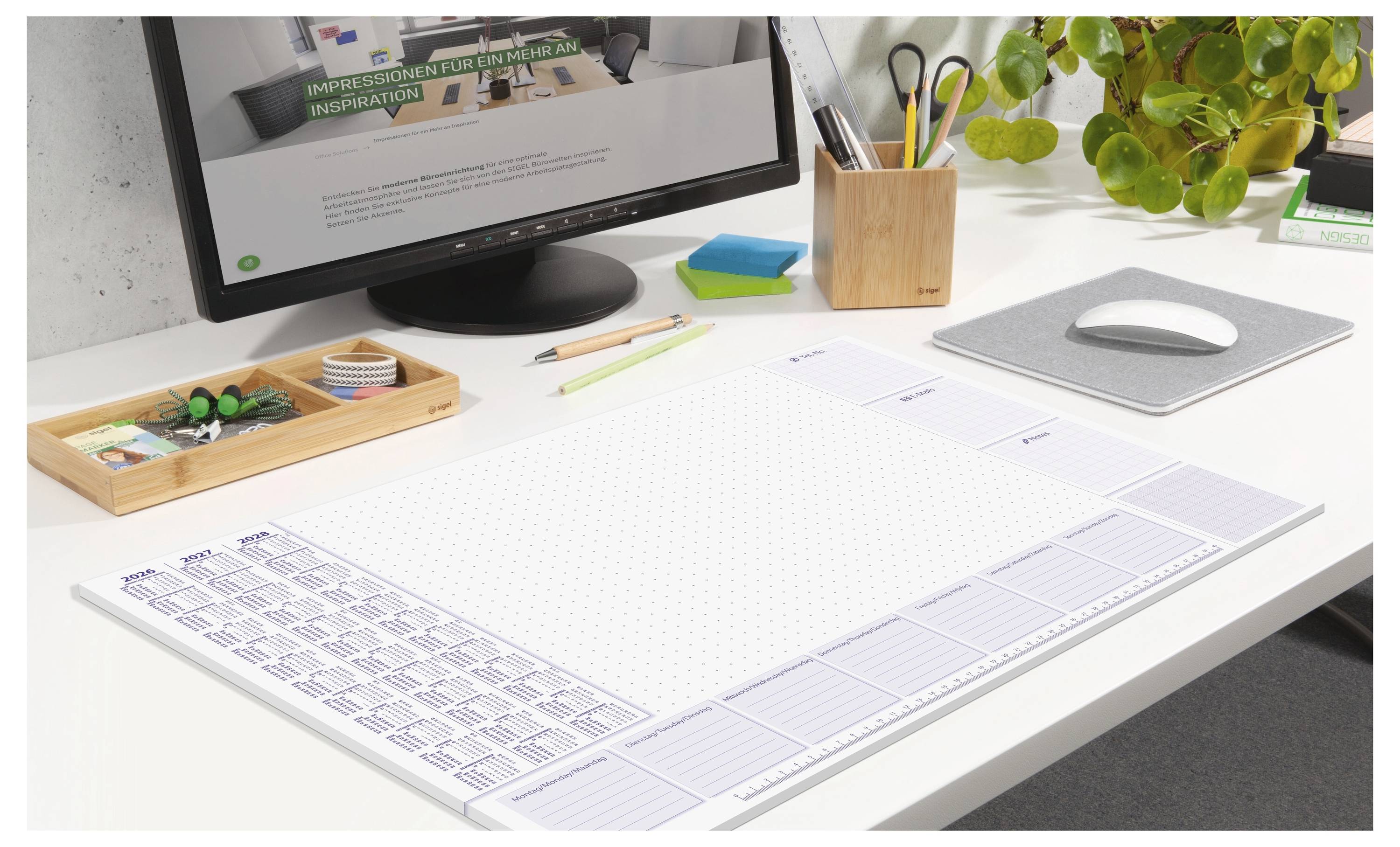 Планер Sigel H6355, щотижневий, білий (Ш x В) 59,50 см x 41 см