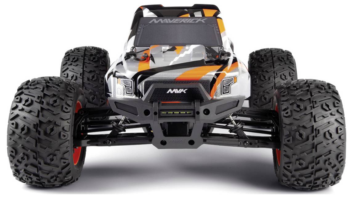 Maverick Quantum2 MT 1/10 помаранчевий матовий 1:10 радіокерована модель автомобіля електричний монстртрак повний привід RtR 2.4 Г