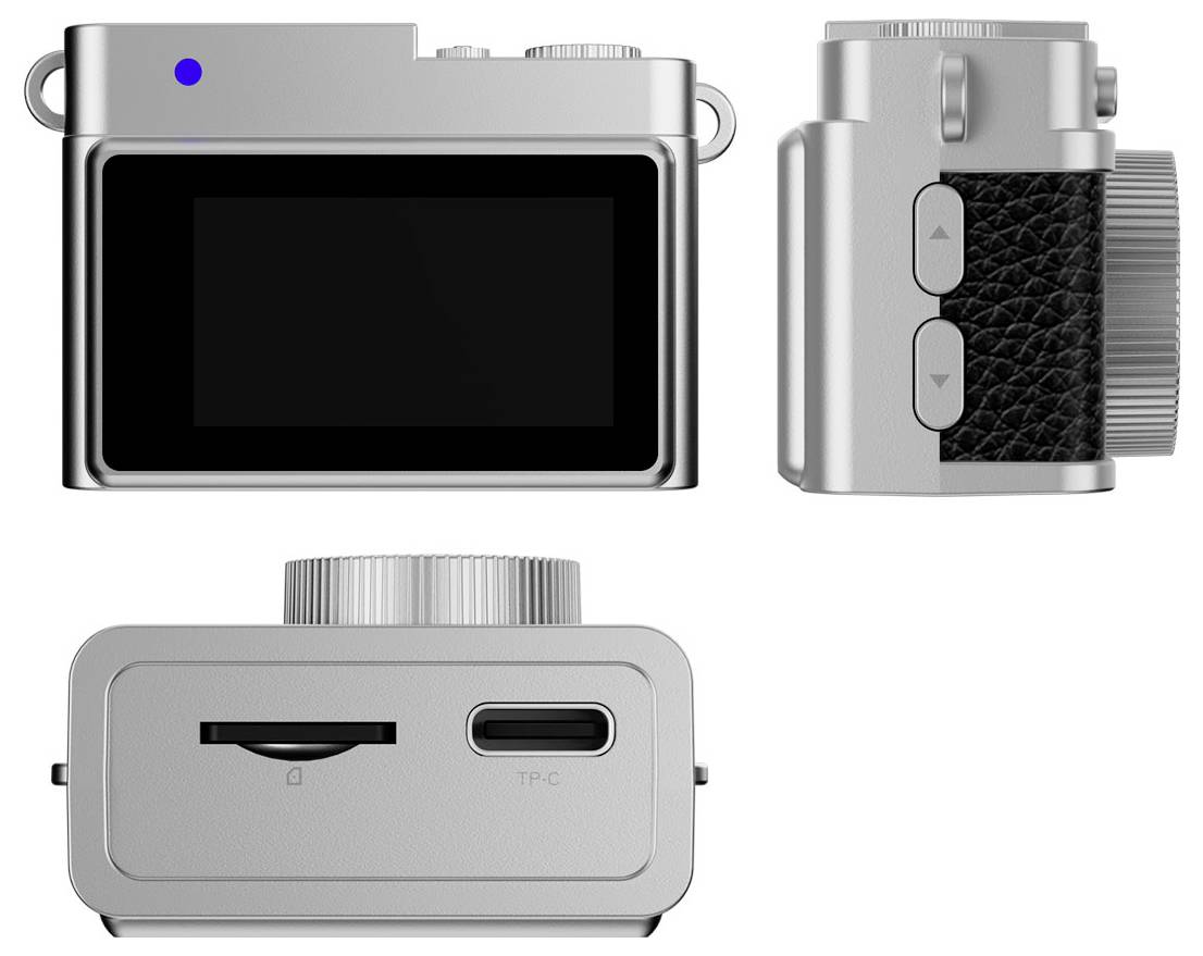 Цифрова камера Easypix MiniPro XS1 2 MPx чорний, сріблястий Запис Full-HD, із вбудованим спалахом, вбудований акумулятор