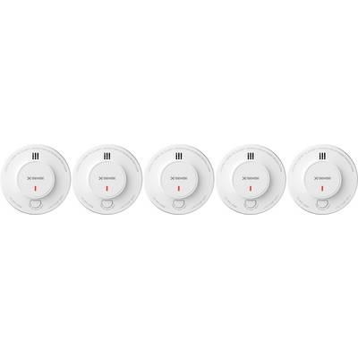 X-Sense Czujnik dymu zaw. baterię na 10 lat pracy bateryjne (Ø x W) 70 mm x 45 mm 5 szt.-0