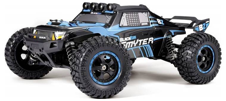 Blackzon Groen Brushed 1:12 RC auto Elektro Monstertruck 4WD 2,4 GHz Incl. accu en lader, Met lichteffect