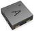 Mały, kwadratowy czujnik elektroniczny z metalową obudową i punktami lutowniczymi po bokach, przeznaczony do integracji w obwodach elektronicznych.