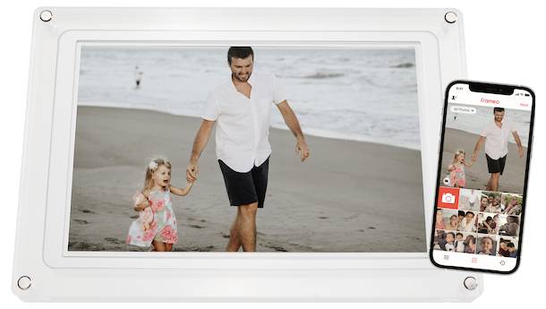 Цифрова фоторамка Braun Phototechnik DigiFrame 1020, 25,7 см, 10,1 дюйма, 1280 x 800 пікселів, 16 ГБ, біла