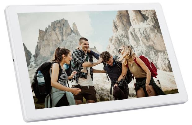 Braun Phototechnik DigiFrame 1011 WiFi мобільна цифрова фоторамка 25.7 см 10.1 дюйма 1280 x 800 пікселів 16 ГБ біла