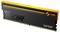 Smukły moduł pamięci RAM Lexar Thor o czarnym designie z pomarańczowymi akcentami, używany do poprawy wydajności komputera i zwiększenia pamięci.