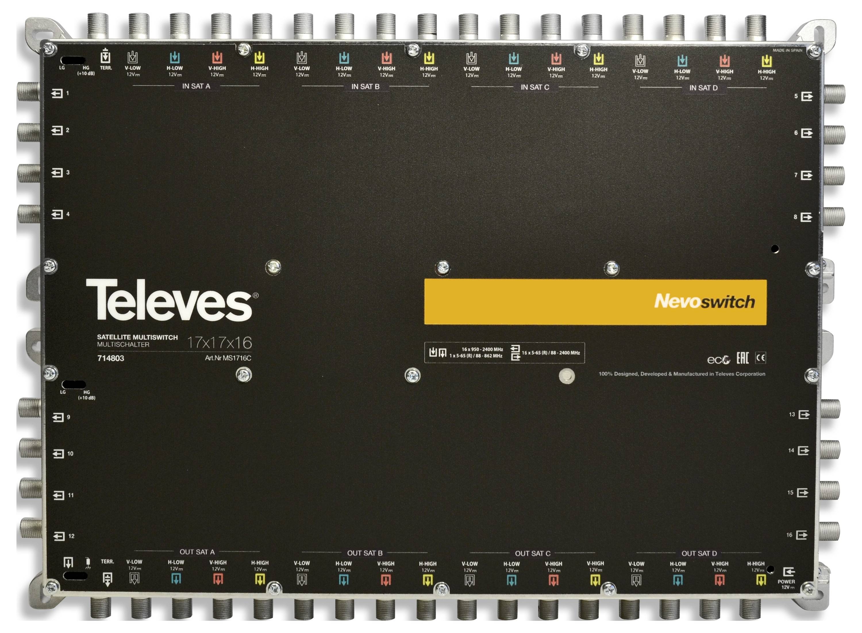 Multiprzełącznik SAT Televes MS1716C-0