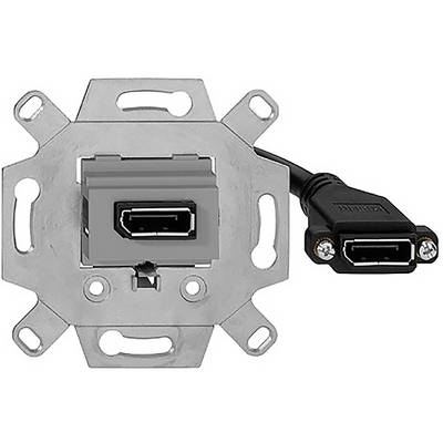 „Gniazdo ścienne DisplayPort" wraz z „kablem DisplayPort z złączem".