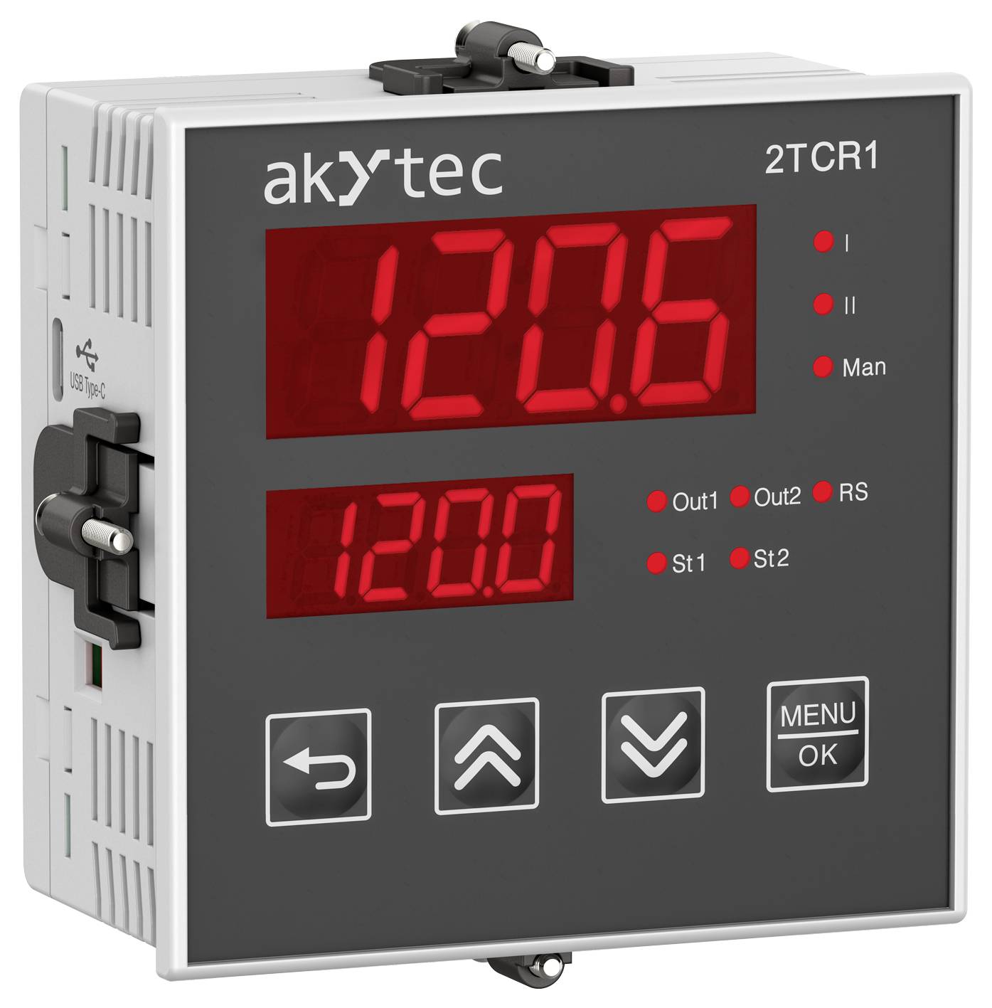 Модуль контролера ПЛК akYtec 2TCR1-P1.RR 151435 24 В постійного струму, 230 В змінного струму