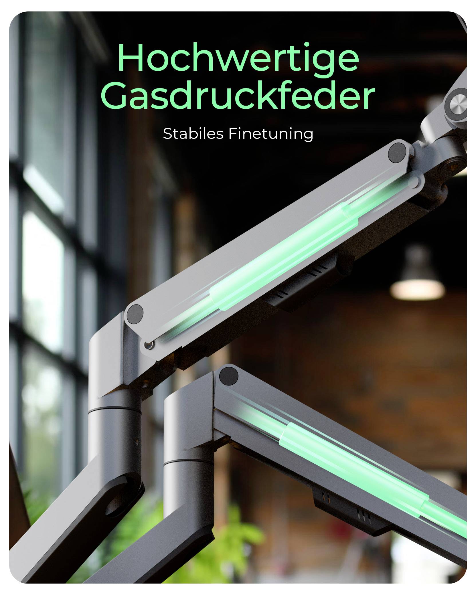 ICY BOX Тримач монітора, настільний Monitorständer für zwei Monitore 2 Display 81,3 см (32