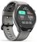Smartwatch wyświetlający dane treningowe: 145 uderzeń serca na minutę, 150 kcal spalonych, 3 km dystansu, czas trwania 00:20:35, bateria na poziomie 85%.