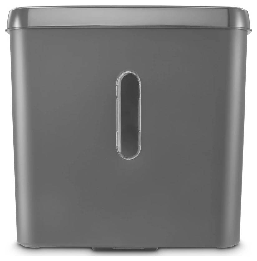 Шредер Hama Safe X50, 6 аркушів, 4 x 39 мм, P-4, 11 л. Також подрібнює кредитні картки.