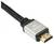Kabel HDMI z oplotem z napisem 'HDMI 4K' na złączu, przeznaczony do transmisji sygnału wideo i audio w wysokiej rozdzielczości.
